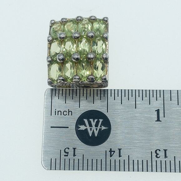 Gold Plated 180 Peridot Slider Pendant - Picture 11 of 12